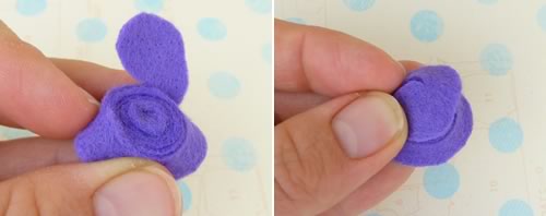 making felt flowers materials