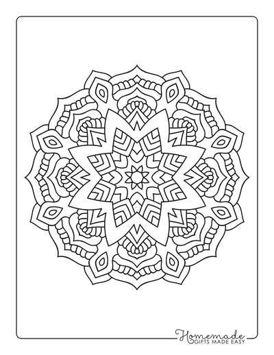 Adult Coloring Books - Animals, Geometric Shapes with Mandala