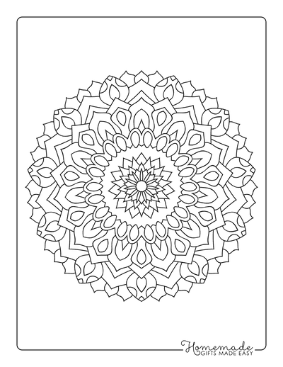 Mandala Coloring Pages - 23 Printable Mandalas to Color! — Art is Fun