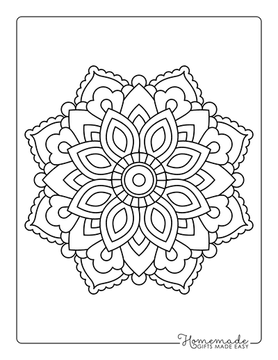 Mandala Coloring Book for Kids Ages 8-12: 55 Fun & Easy Mandala  Coloring Page