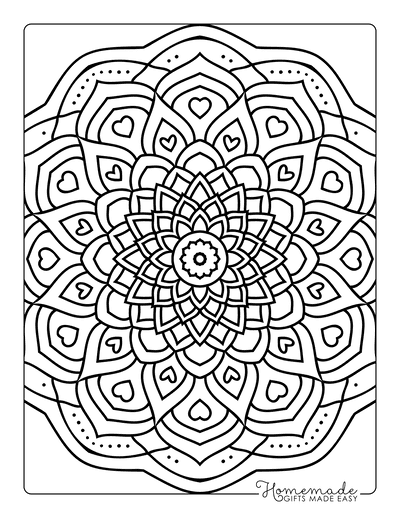 Mandala Coloring Pages, Adult Coloring Sheet, Printable Coloring
