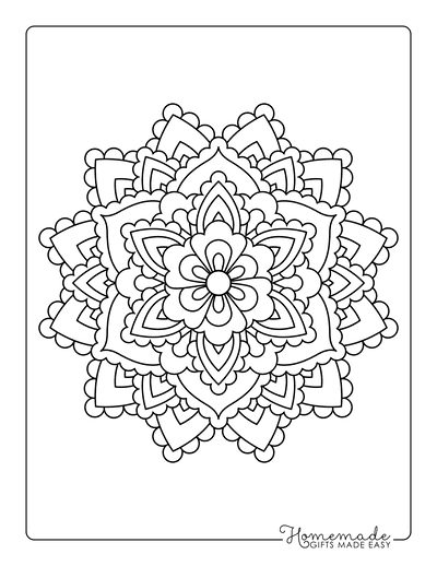 Mandala Coloring Pages 4