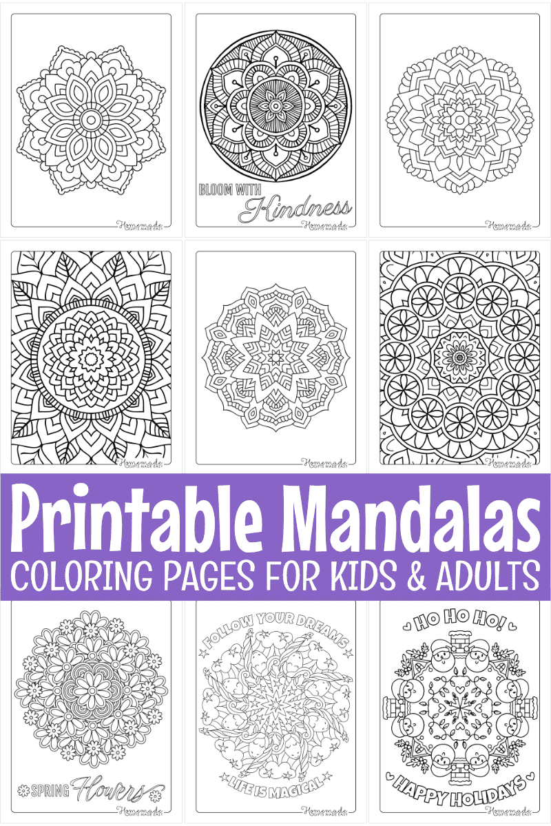 Printable Mandalas - Free Coloring Pages for Kids & Adults