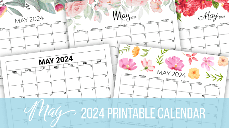 May 2024 Calendar  Free Printable with Holidays