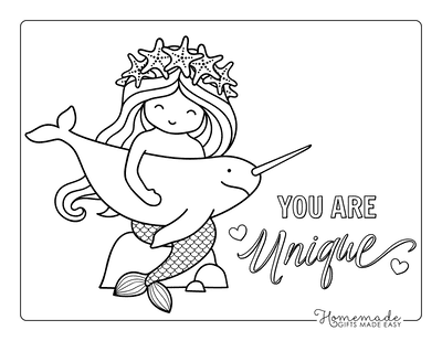 free printable mermaid coloring pages