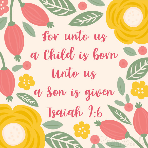 merry christmas images isaiah 9 6 600x600
