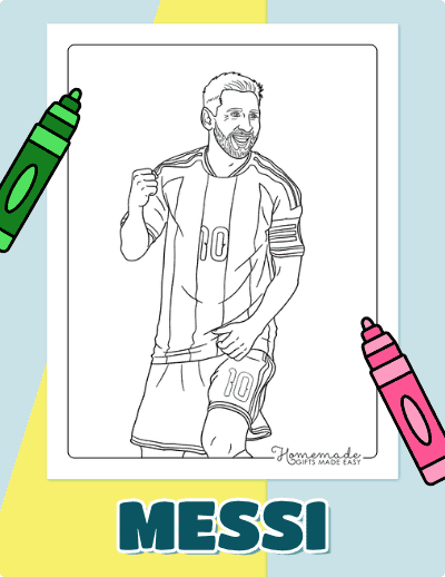 Messi Coloring Pages
