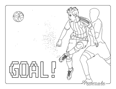 Messi Coloring Pages Lionel Messi Scoring Goal