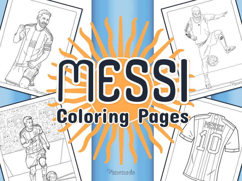 Free Printable Messi Coloring Pages