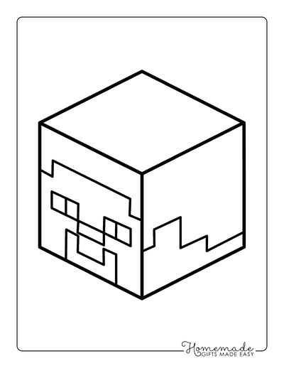 Minecraft Coloring Pages Easy Minecraft Heads Minecraft Steve Head