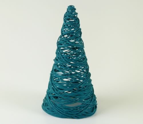 miniature christmas tree ornaments from string