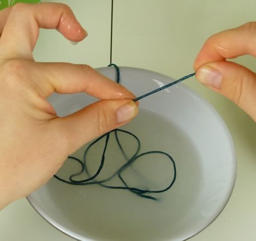 miniature christmas tree ornaments from string