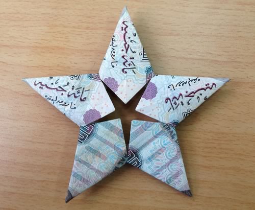 modular money origami star egyptian