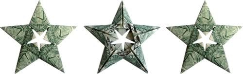 Modular Money Origami Star From 5 Bills How To Fold Step By Step - 
