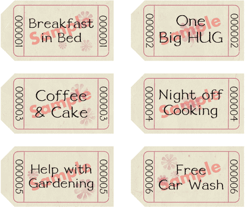 Mothers Day Coupon Booklets To Personalize And Print
