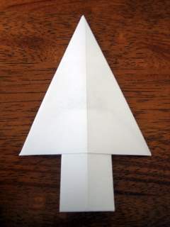 money origami christmas tree step 10