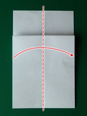 money origami dress step 3
