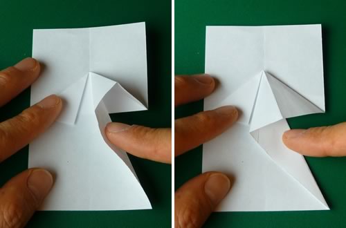 money origami dress step 4b