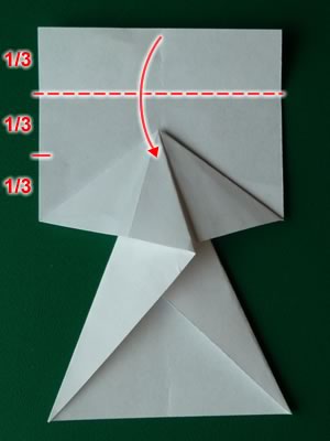 money origami dress step 5