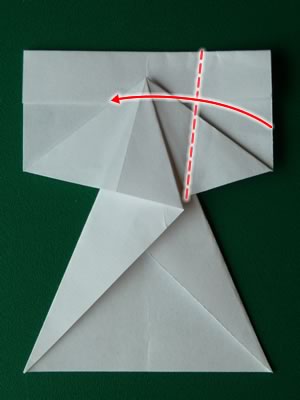 money origami dress step 7