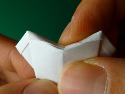 money origami dress step 8b