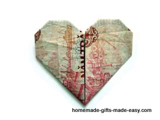 money origami heart