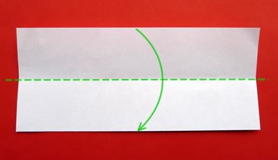 money origami star step 1