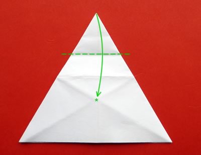 money origami star step 7