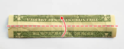 simple money origami trouser step 3