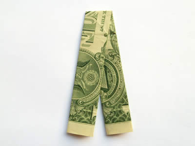 simple money origami trouser step 5
