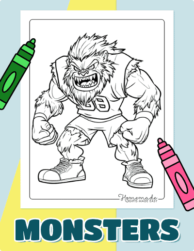 Monster Coloring Pages
