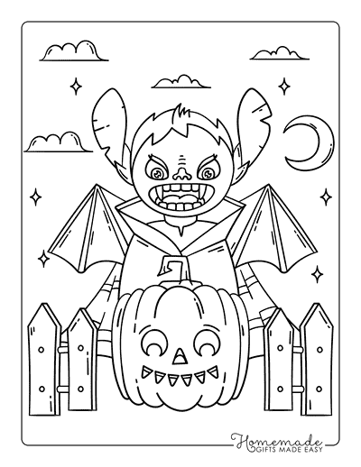 Monster Coloring Pages Spooky Vampire Bat Monster Coloring Sheet