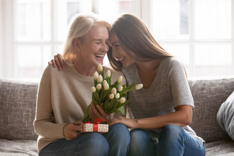 mother-daughter quotes mood image of mother and daughter laughing together