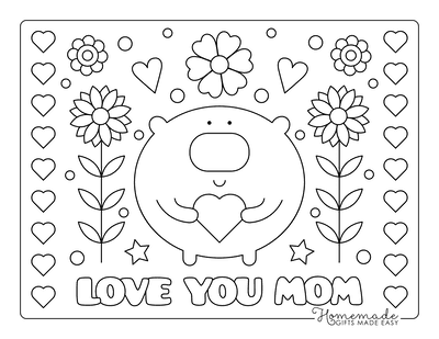 Free Printable Mother's Day Coloring Pages for Kids