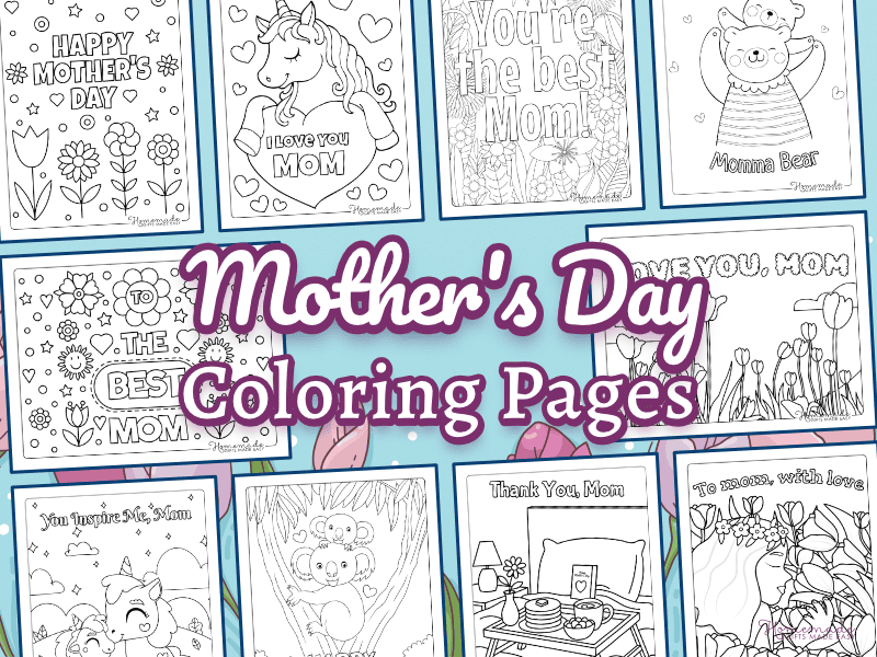 free printable mother's day coloring pages