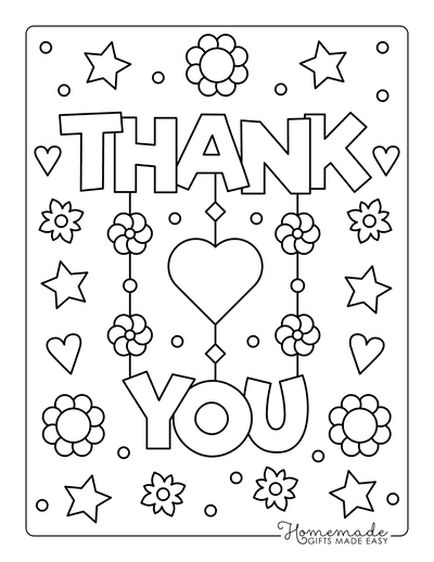 Mothers Day Coloring Pages Thank You