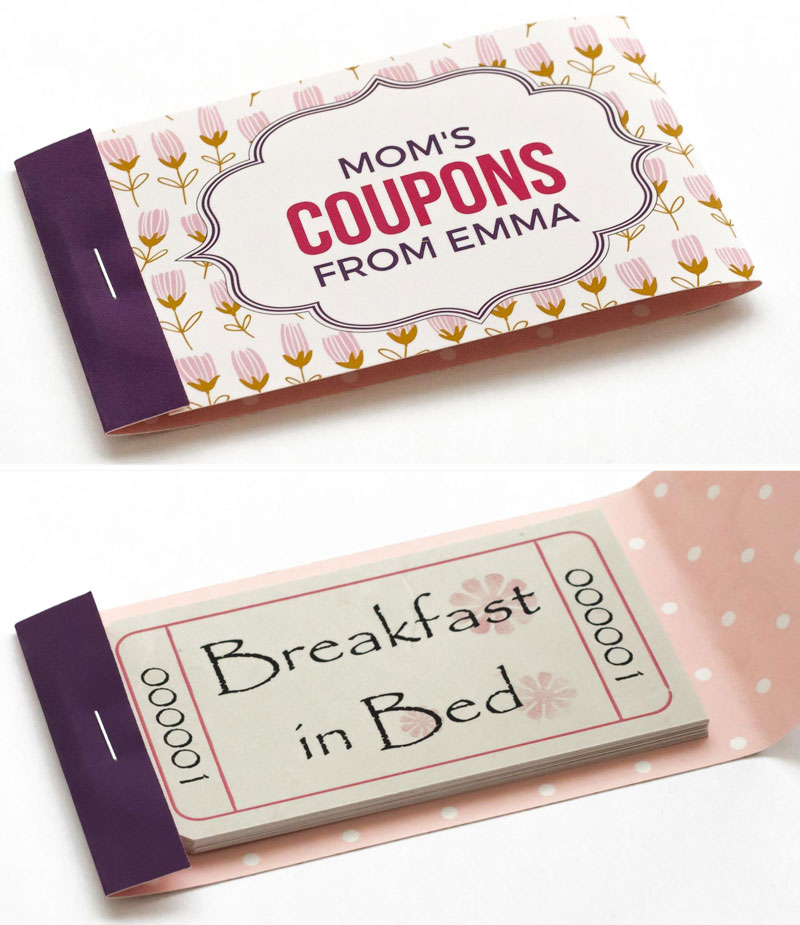 Mothers Day Coupon Booklets to