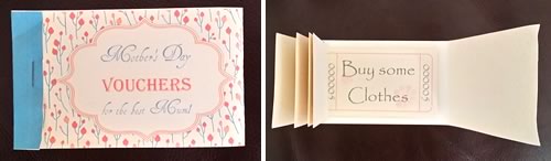 mothers day coupons made by william's children