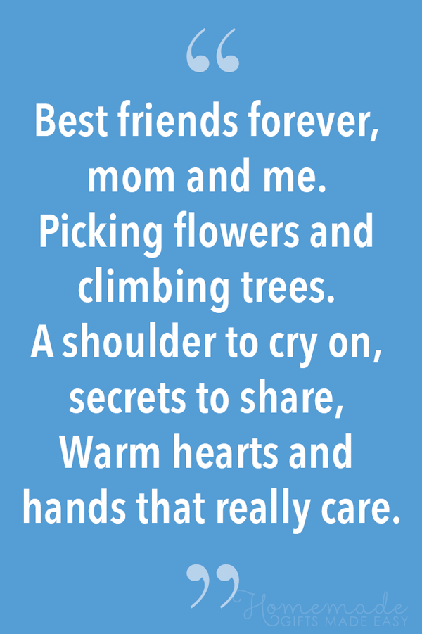  Touching Poem for Mother Gifts from Daughter/ Son