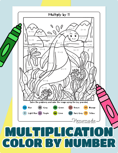 Multiplication Color by Number