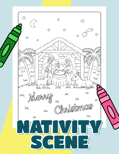 Nativity Coloring Pages