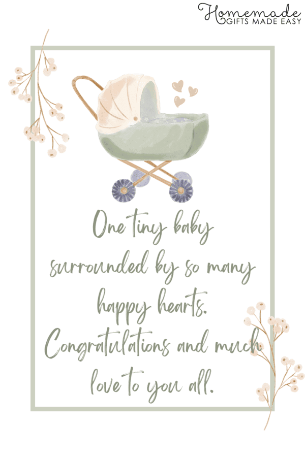 Congratulations on your baby sales gift