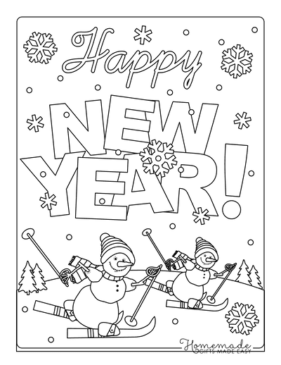 new year fireworks coloring pages