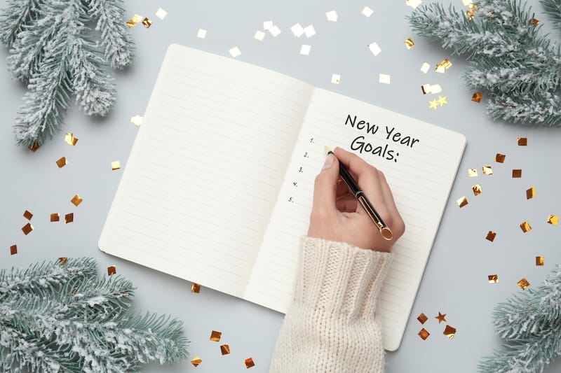 New Year Quotes card writing mood image