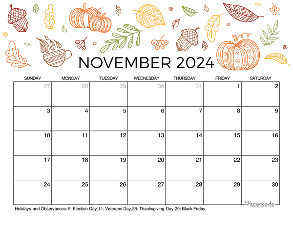 2024 Calendar, Monthly Calendars, with Calendar maker ✓ PDF, Excel and  Image file - free download and printable