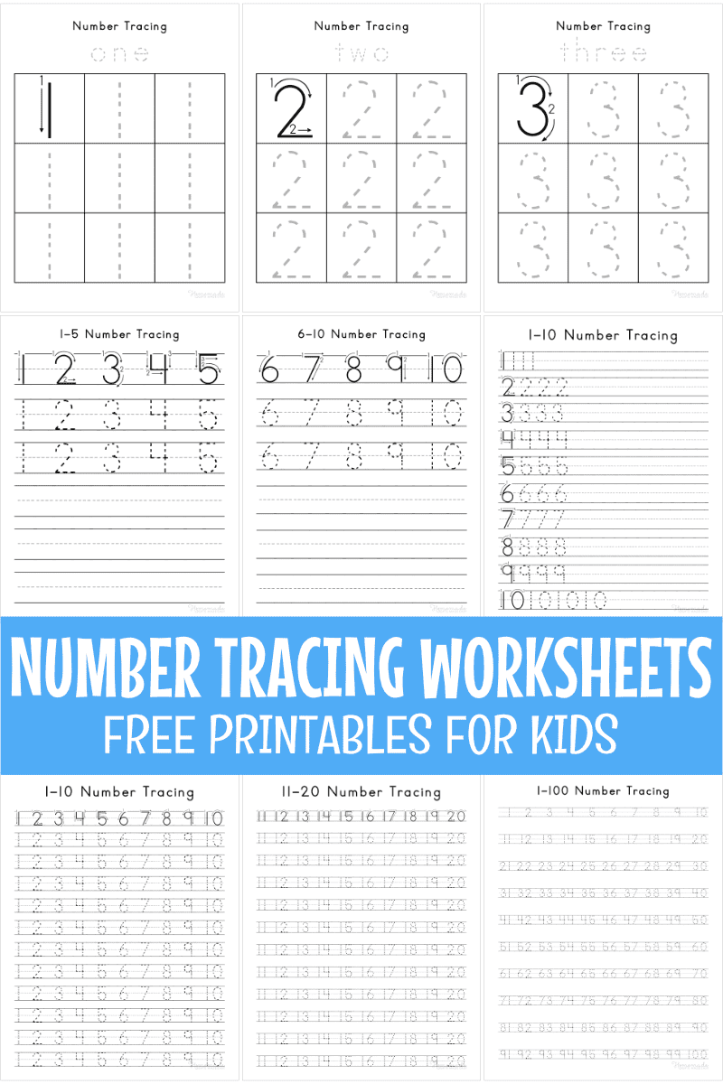 number tracing worksheets
