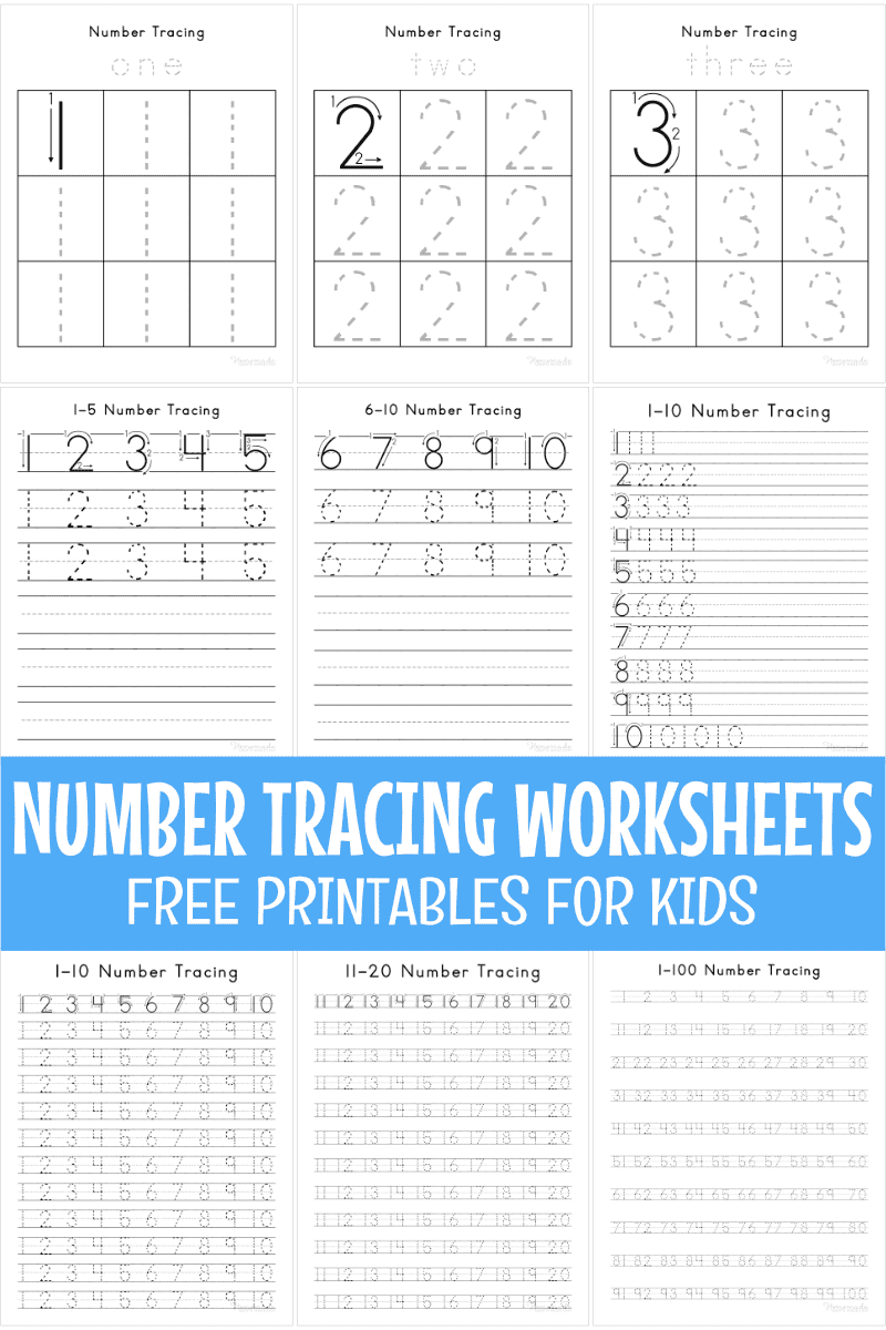 FREE Printable Numbers 1 to 20 Worksheets