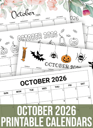 October calendar