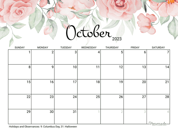 Printable calendar free printable monthly calendars to download for 2023