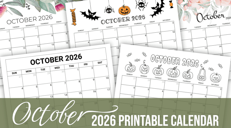 october calendar
